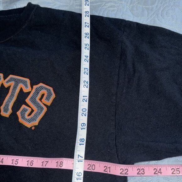 Majestic Giants Bumgarner #40 Black T-Shirt XL 100% Cotton - Picture 4 of 4